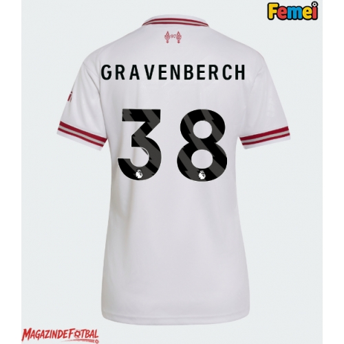 Liverpool Ryan Gravenberch #38 Tricou Fotbal Replică 2026-27 Femei Deplasare Liverpool Ryan Gravenberch #38 Tricou Fotbal Replică 2026-27 Femei Deplasare